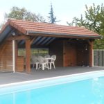 pool-house bois